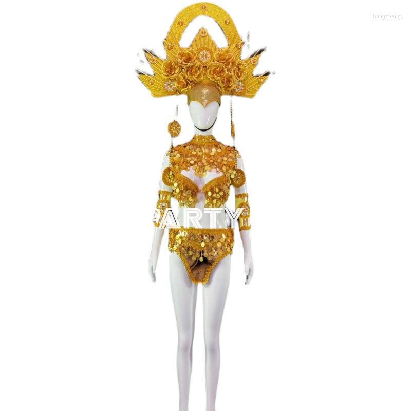 Stage Wear Custom-made Ancient Egyptian Style Golden Pharaoh Scepter Queen Nightclub Costume GOGO Party Theme, As picture show
Stage Wear Custom-made Ancient Egyptian Style Golden Pharaoh Scepter Queen Nightclub Costume GOGO Party Theme, As picture show