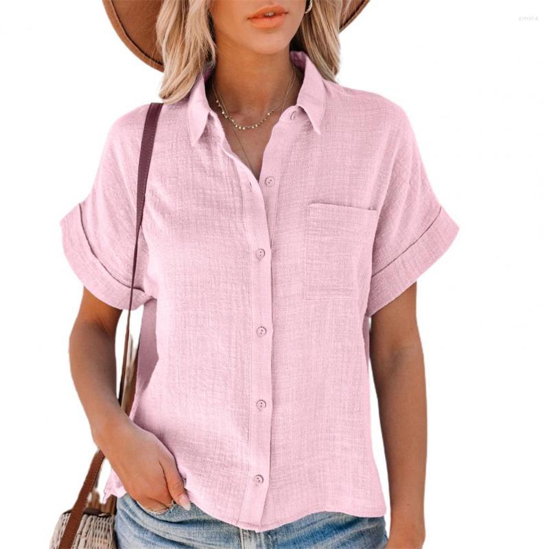 Women's Blouses Women Shirt Top Fashion Solid Color Side Slit Turn-down Collar Shirts Summer Thin Texture Loose Female, Pink
Women's Blouses Women Shirt Top Fashion Solid Color Side Slit Turn-down Collar Shirts Summer Thin Texture Loose Female, Pink