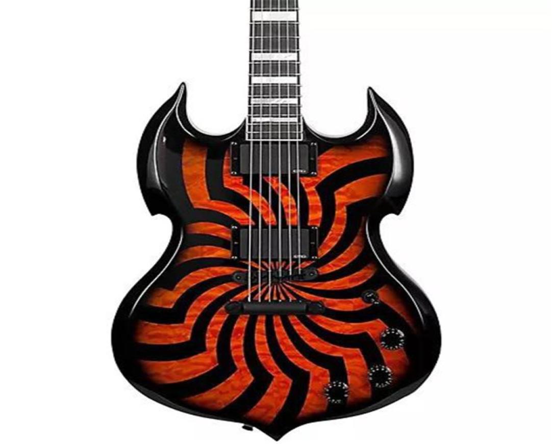 Wylde Audio Barbarian Electric Guitar HellFire Buzzsaw Zakk Bullseye SG Flame Black Guitars MOP Large Block Inlay Black Hardware7001041
Wylde Audio Barbarian Electric Guitar HellFire Buzzsaw Zakk Bullseye SG Flame Black Guitars MOP Large Block Inlay Black Hardware7001041