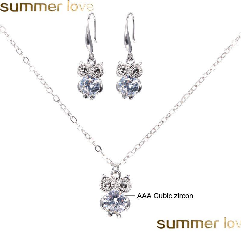 Earrings Necklace 16 Styles Jewelry Sets For Women Cubic Zircon Pendant Cute Dancer Girl Owl Star Charm Earing Set Fo Fashion Drop Dh4Un, As picture
Earrings Necklace 16 Styles Jewelry Sets For Women Cubic Zircon Pendant Cute Dancer Girl Owl Star Charm Earing Set Fo Fashion Drop Dh4Un, As picture