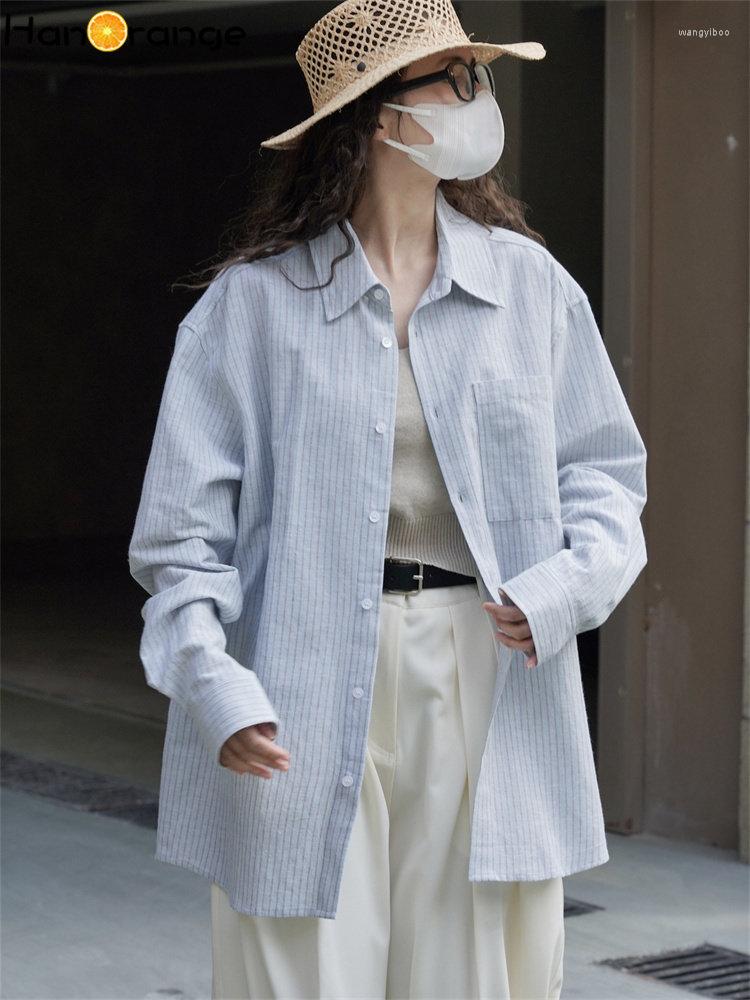 Women's Blouses HanOrange 2023 Spring Summer Fashion Lazy Linen Stripe Shirt Women Loose Comfortable Breathable Casual Top Female, Black apricot stripe
Women's Blouses HanOrange 2023 Spring Summer Fashion Lazy Linen Stripe Shirt Women Loose Comfortable Breathable Casual Top Female, Black apricot stripe