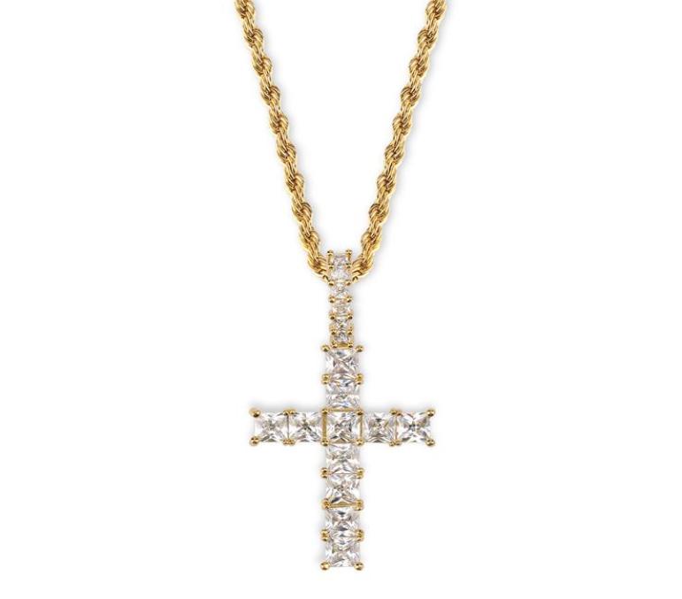 Men Women Luxury Bling Square Zircon Necklaces Hip Hop Cross Necklaces Vintage 18K Gold Rhodium Plated Copper Cross Necklaces3428452
Men Women Luxury Bling Square Zircon Necklaces Hip Hop Cross Necklaces Vintage 18K Gold Rhodium Plated Copper Cross Necklaces3428452