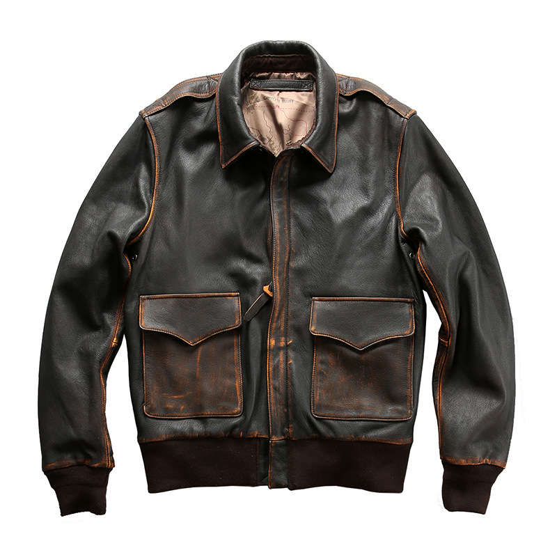 Leather Bomber Jacket Men Motorcycle Jacket Spring Coat Classics Tops Retro Style Plus Size S M L Xl XXL, Black
Leather Bomber Jacket Men Motorcycle Jacket Spring Coat Classics Tops Retro Style Plus Size S M L Xl XXL, Black