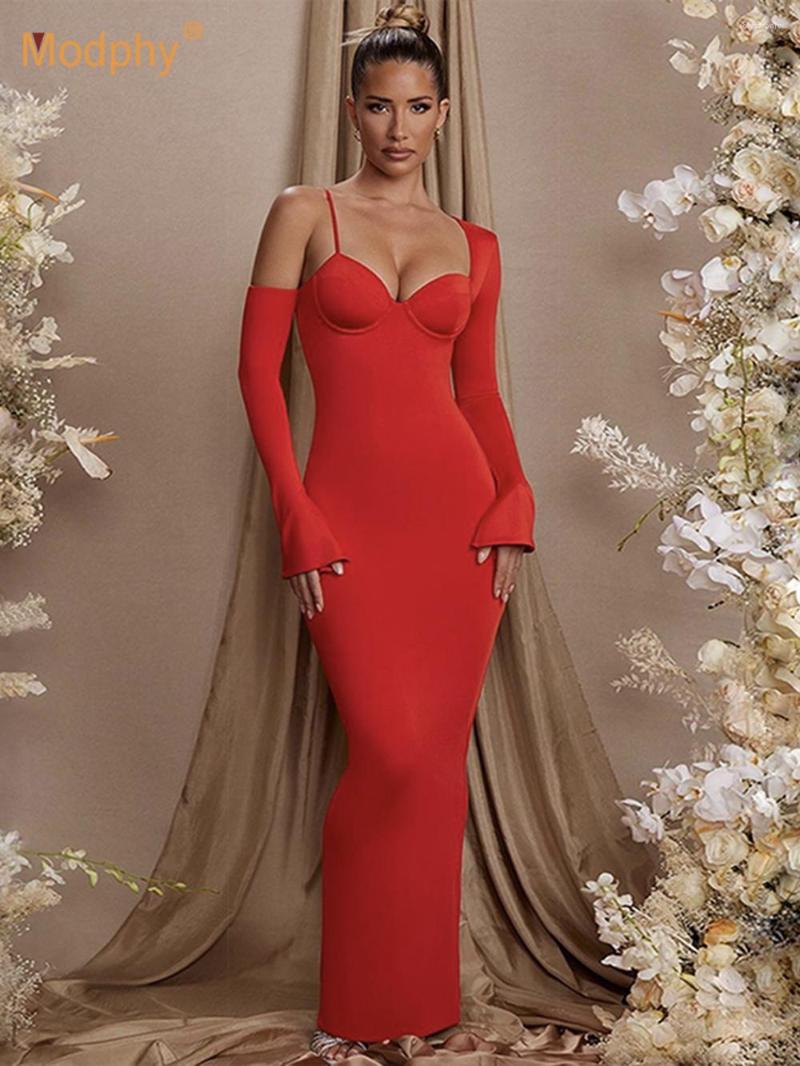 Casual Dresses Modphy Long Bandage Dress Women Maxi Evening Party Bodycon Elegant Sexy Red Sleeve Christmas Birthday Outfit 2023
Casual Dresses Modphy Long Bandage Dress Women Maxi Evening Party Bodycon Elegant Sexy Red Sleeve Christmas Birthday Outfit 2023