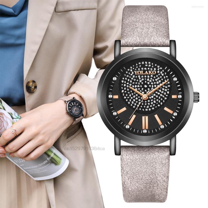 Wristwatches Luxury Women's Fashion Exquisite Watches Ladies Full Star With Diamonds Design Vintage Leather Female Dress Watch, Khaki
Wristwatches Luxury Women's Fashion Exquisite Watches Ladies Full Star With Diamonds Design Vintage Leather Female Dress Watch, Khaki