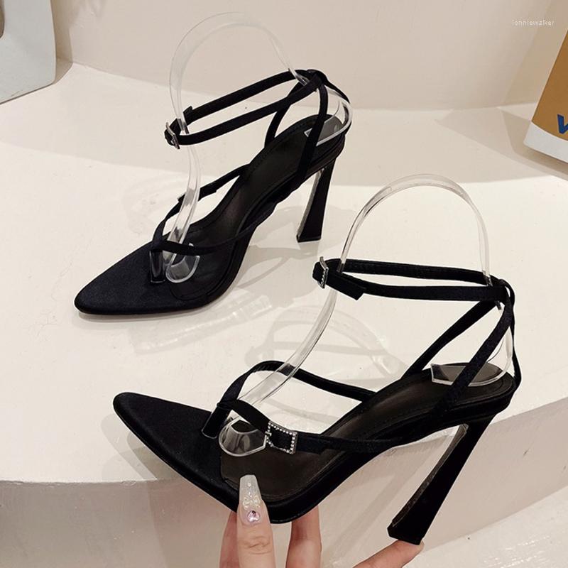 Sandals 2023 Summer Women Strange High Heels Fashion Pinch Narrow Band Sexy Pointed Toe Party Dress Shoes Zapatos Mujer, Black
Sandals 2023 Summer Women Strange High Heels Fashion Pinch Narrow Band Sexy Pointed Toe Party Dress Shoes Zapatos Mujer, Black