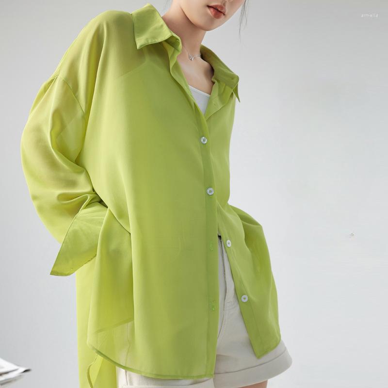 Women's Blouses 2023 Summer Trend Thin Long Sleeve Sunscreen White Shirt Chiffon Tops For Women Blouse Blusas Femininas Elegantes, Black
Women's Blouses 2023 Summer Trend Thin Long Sleeve Sunscreen White Shirt Chiffon Tops For Women Blouse Blusas Femininas Elegantes, Black
