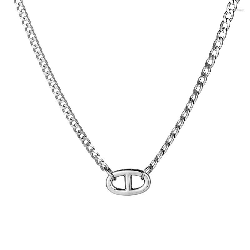 Pendant Necklaces YYSUNNY Titanium Steel Pig Nose Necklace For Women Men Simple Silver Color Curb Chain Fashion Jewelry Accessories
Pendant Necklaces YYSUNNY Titanium Steel Pig Nose Necklace For Women Men Simple Silver Color Curb Chain Fashion Jewelry Accessories