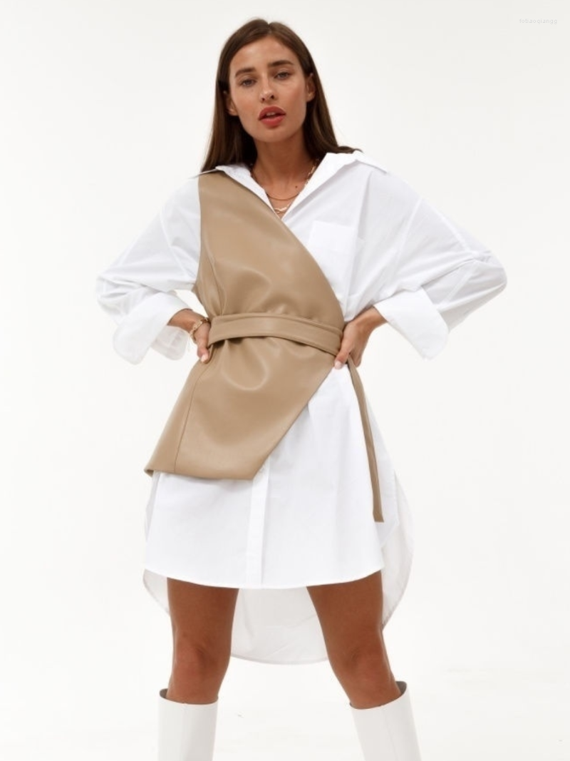 Women' Tanks Churses Casual Asymmetric PU Leather Tank Top Fashion All Match Bandage One Shoulder Street Wear Solid Color Vest For Women, Black
Women' Tanks Churses Casual Asymmetric PU Leather Tank Top Fashion All Match Bandage One Shoulder Street Wear Solid Color Vest For Women, Black
