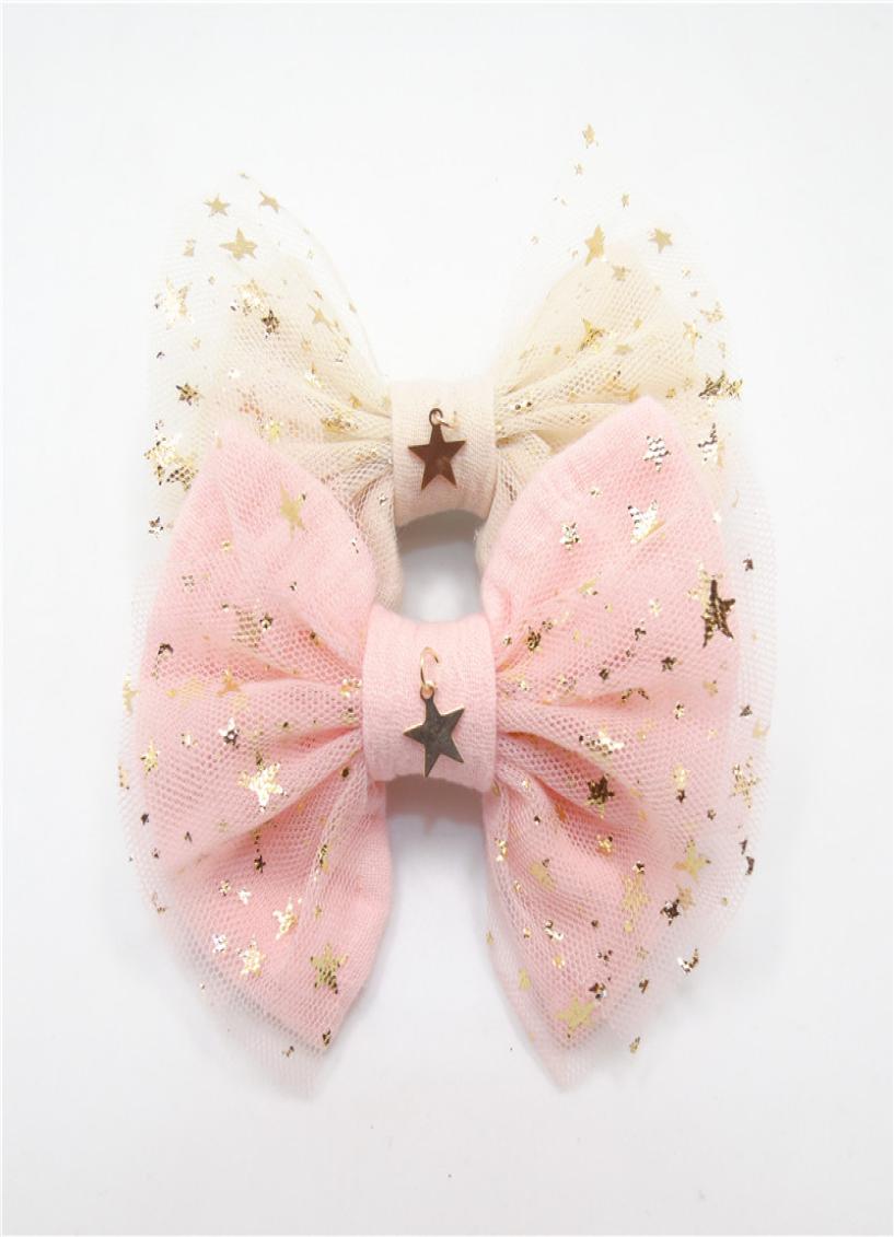 10pcslot Fairy Girl Hair Bow Clip Gold Copper Star Pendant Light Pink Glitter Star Tulle Bow Knot Barrette Sweet Hairpin6857023
10pcslot Fairy Girl Hair Bow Clip Gold Copper Star Pendant Light Pink Glitter Star Tulle Bow Knot Barrette Sweet Hairpin6857023