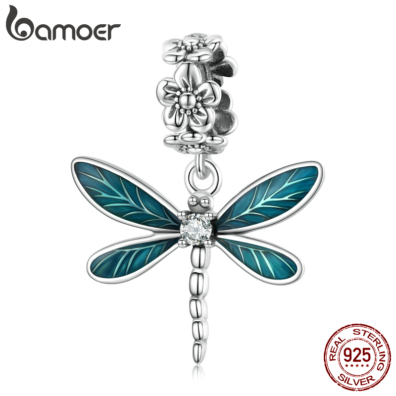 bamoer Genuine 925 Sterling Silver Gorgeous Dragonfly Pendant Charm Fit Women Original Bracelet or Necklace Fine Jewelry Gift
bamoer Genuine 925 Sterling Silver Gorgeous Dragonfly Pendant Charm Fit Women Original Bracelet or Necklace Fine Jewelry Gift