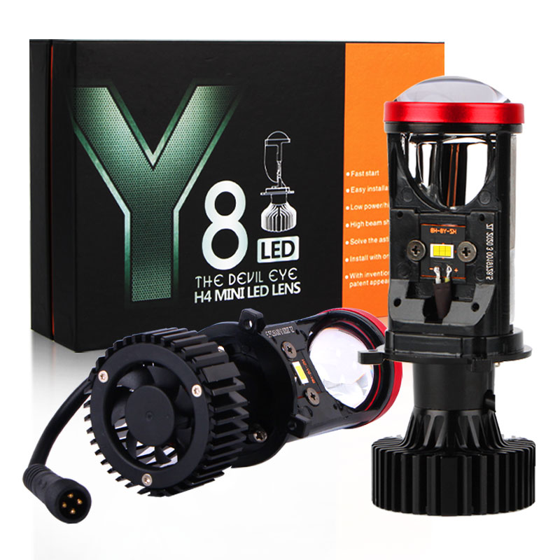 High power Y8 lens H4 Dual light Mini led headlights Car Motorcycle h4 Small fish eye spotlight comes with tangents
High power Y8 lens H4 Dual light Mini led headlights Car Motorcycle h4 Small fish eye spotlight comes with tangents