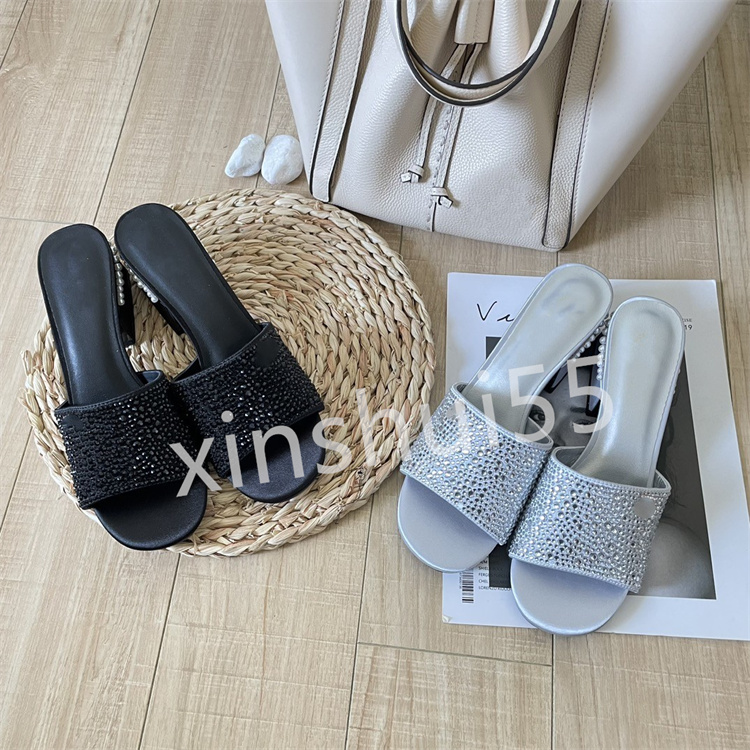 Premium designer genuine leather dress shoes comfortable rhinestone slippers with thick heels, Black
Premium designer genuine leather dress shoes comfortable rhinestone slippers with thick heels, Black