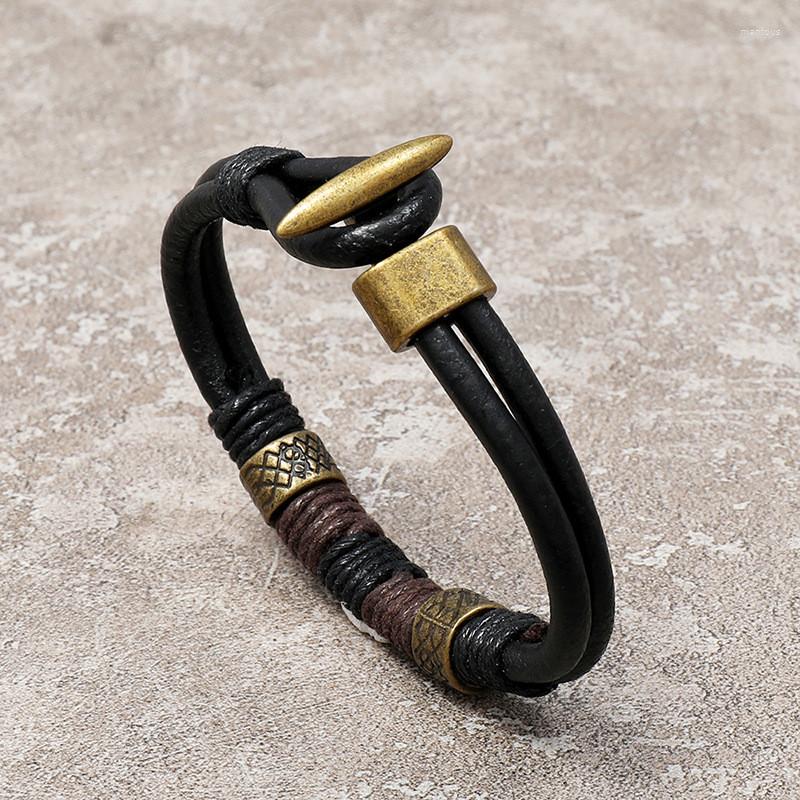 Strand Charms Metal Bracelets Men Braided Black Brown Genuine Leather Bracelet For Woman Hand Wristband Jewelry Gifts
Strand Charms Metal Bracelets Men Braided Black Brown Genuine Leather Bracelet For Woman Hand Wristband Jewelry Gifts