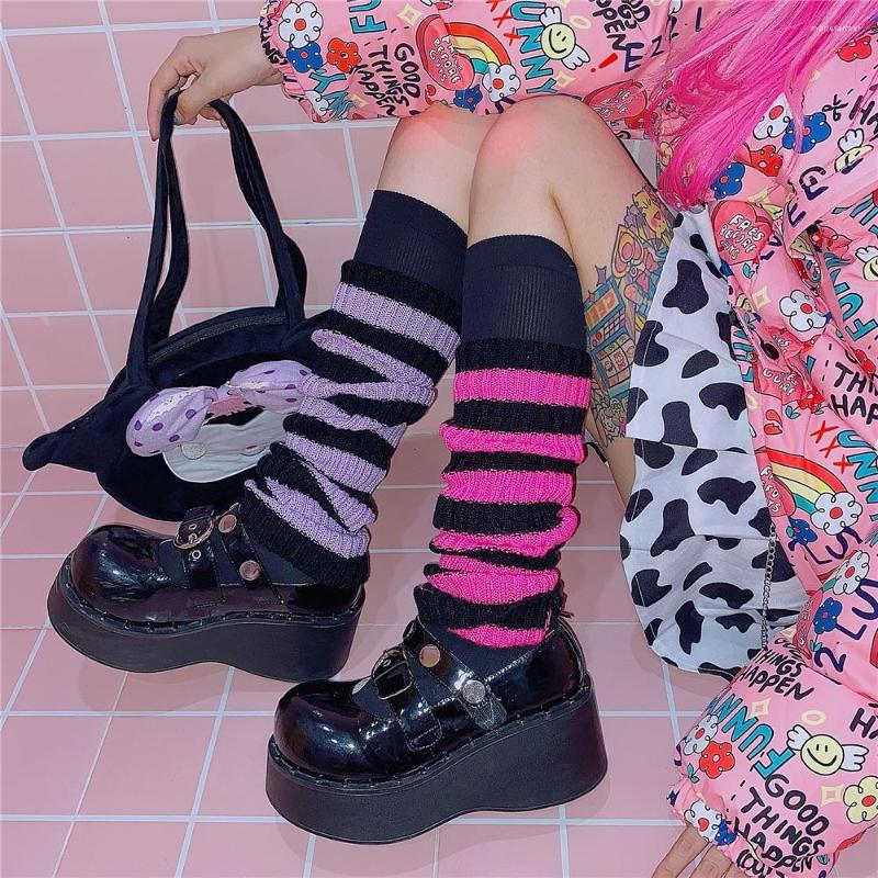Women Socks Striped Lolita Y2K E-girl Goth Lady Cute Jk Girls Stretch Knee-length Cool Hipster Warm Knit Fashion, Purple and black
Women Socks Striped Lolita Y2K E-girl Goth Lady Cute Jk Girls Stretch Knee-length Cool Hipster Warm Knit Fashion, Purple and black
