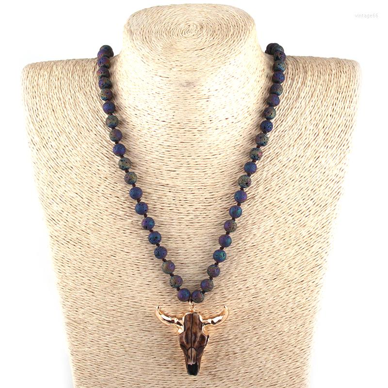Pendant Necklaces MOODPC Fashion Multi / Black Lave Stone Long Knotted Horn Necklace
Pendant Necklaces MOODPC Fashion Multi / Black Lave Stone Long Knotted Horn Necklace