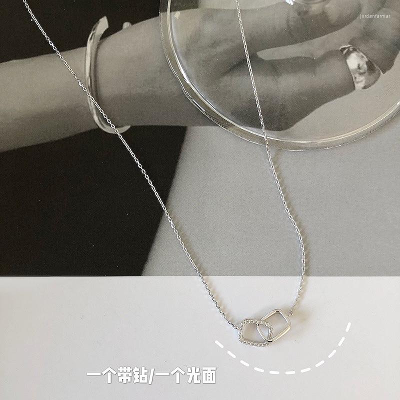 Chains Versatile Classic Style! Hollow Double-ring Buckle With Diamond Collarbone Chain Sterling Silver Plated 14k Gold Necklace Female
Chains Versatile Classic Style! Hollow Double-ring Buckle With Diamond Collarbone Chain Sterling Silver Plated 14k Gold Necklace Female