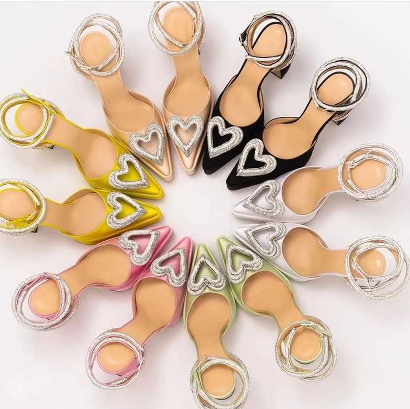 Mach&Mach Triple Heart sandal 9cm Satin Ankle-Strap Pumps Crystal Embellished rhinestone Stiletto High Heels diamond chain women Designer Party Dress shoes Slides, Machm523-1
Mach&Mach Triple Heart sandal 9cm Satin Ankle-Strap Pumps Crystal Embellished rhinestone Stiletto High Heels diamond chain women Designer Party Dress shoes Slides, Machm523-1