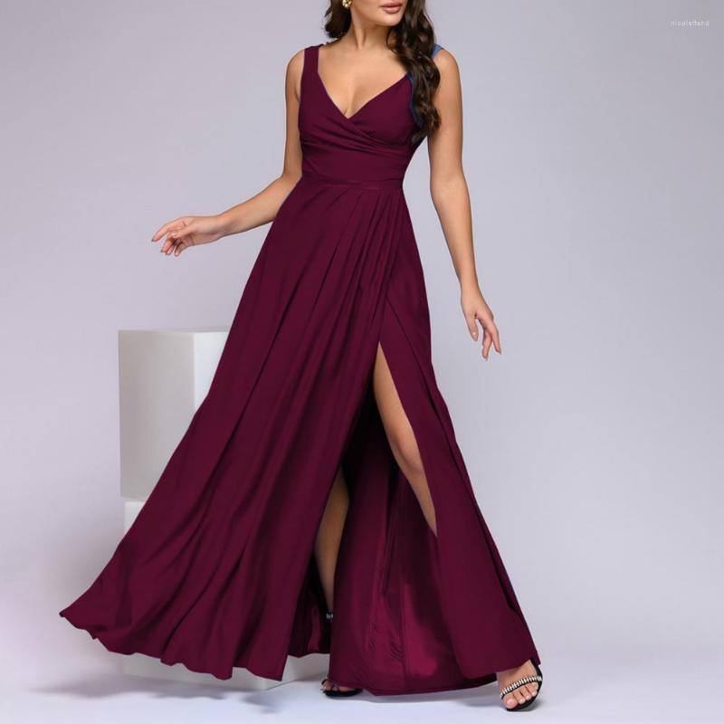 Casual Dresses Party Dress Solid Color V-Neck Sleeveless Evening Backless Waist Tight Split Hem Women Elegant Zipper A-Line, Black
Casual Dresses Party Dress Solid Color V-Neck Sleeveless Evening Backless Waist Tight Split Hem Women Elegant Zipper A-Line, Black
