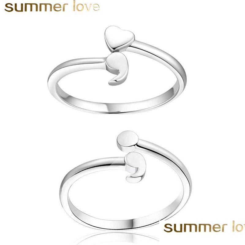 Band Rings Semicolon Ring Semi Colon Heart Suicide Depression Awareness Women Girl Inspiration Jewelry Gifts Size 612 Drop Delivery Dhzh1
Band Rings Semicolon Ring Semi Colon Heart Suicide Depression Awareness Women Girl Inspiration Jewelry Gifts Size 612 Drop Delivery Dhzh1