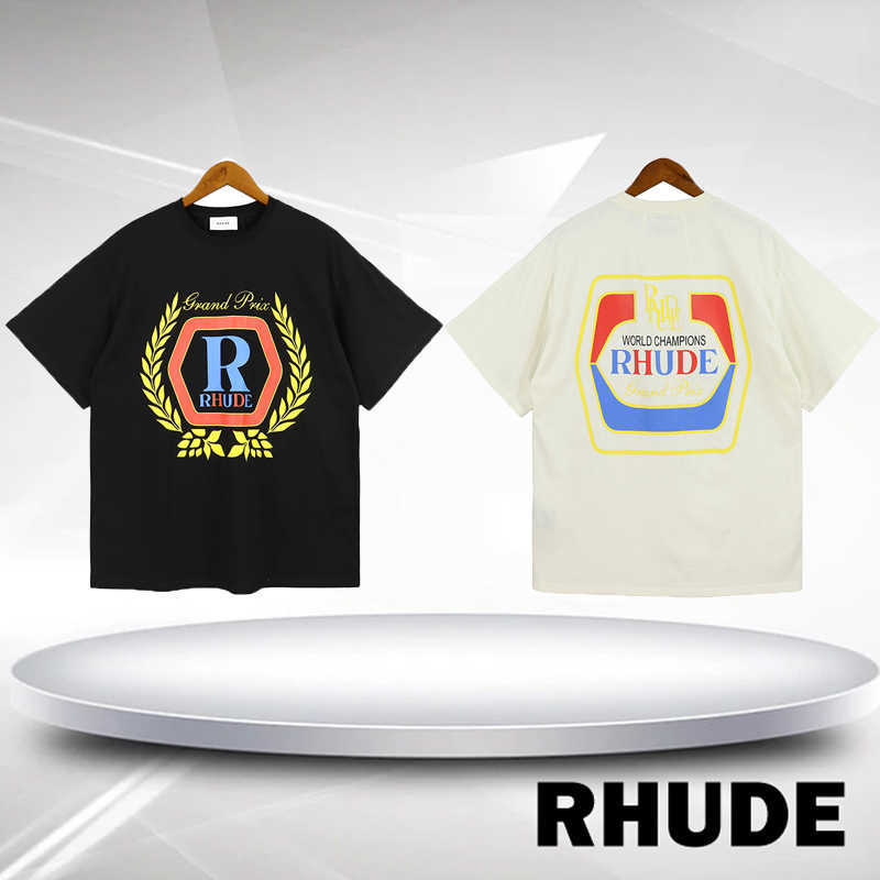 Men's Hoodies Sweatshirts RHUDE NEW Oversize Cotton T-shirts Black White High Quality Wheat-ear Printing Short Sleeve O-Neck Half-sleeve Men Women Fashion
Men's Hoodies Sweatshirts RHUDE NEW Oversize Cotton T-shirts Black White High Quality Wheat-ear Printing Short Sleeve O-Neck Half-sleeve Men Women Fashion
