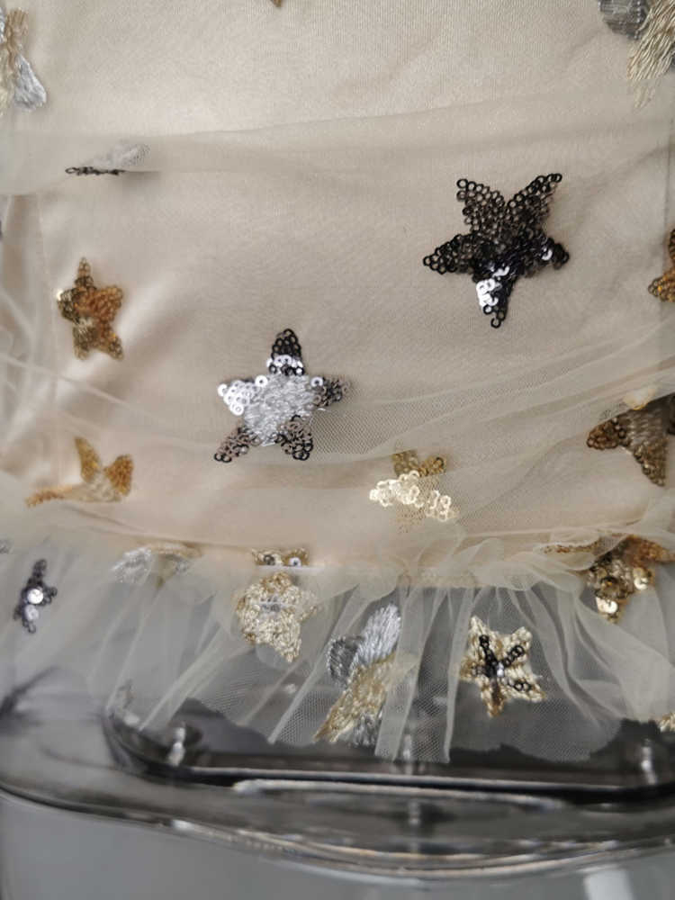 Lovely Cute Star Sequin Vest Tops For Girls Summer Daily Outfits Clothing Chic y2k Self Bow Tie Strap Camis Tops 2022