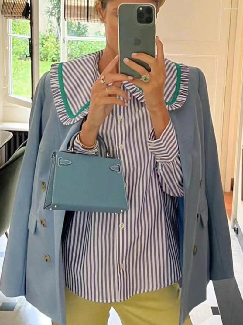 Women' Blouses French Striped Women' Blouse 2023 Spring Summer Single Breasted Long Sleeve Casual Shirts Clothes Elegant Femme, Orange
Women' Blouses French Striped Women' Blouse 2023 Spring Summer Single Breasted Long Sleeve Casual Shirts Clothes Elegant Femme, Orange