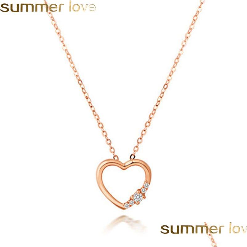 Pendant Necklaces Cubic Zirconia Heart Necklace Rose Gold Plated Hollow Out Shape Choker For Women High Quality Wedding Jewelry Drop Dhhed
Pendant Necklaces Cubic Zirconia Heart Necklace Rose Gold Plated Hollow Out Shape Choker For Women High Quality Wedding Jewelry Drop Dhhed