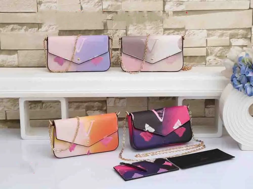 Sunrise Pastel 3PCS Set pochette Totes Bag Colorful Women Designer Shoulder Handbag Purse On The Go SPRING IN THE CITY COLLECTION Chain Tote Cross Body Wallet bags, Black
Sunrise Pastel 3PCS Set pochette Totes Bag Colorful Women Designer Shoulder Handbag Purse On The Go SPRING IN THE CITY COLLECTION Chain Tote Cross Body Wallet bags, Black