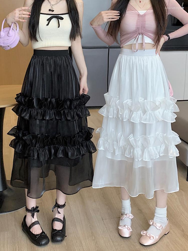 Skirts TIGENA Fashion Design Midi Long Skirt Women 2023 Spring Summer Korean Elegant White Tiered High Waist Mid-length Female, Black
Skirts TIGENA Fashion Design Midi Long Skirt Women 2023 Spring Summer Korean Elegant White Tiered High Waist Mid-length Female, Black