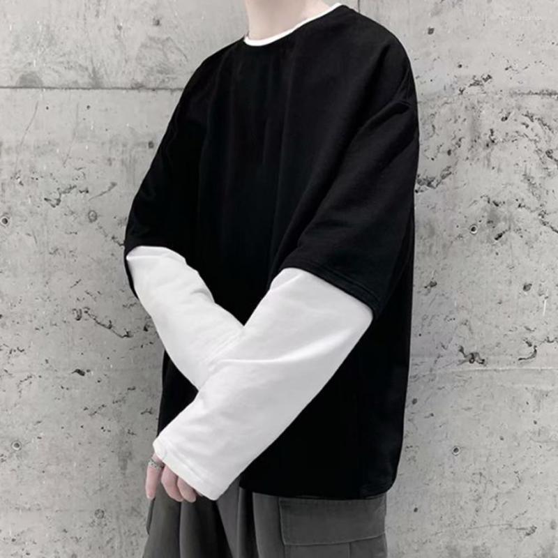 Men's T Shirts Chic Autumn Top Long Sleeves Oversized Hip Hop Comfortable Loose Men T-shirt For Daily Wear, Black
Men's T Shirts Chic Autumn Top Long Sleeves Oversized Hip Hop Comfortable Loose Men T-shirt For Daily Wear, Black