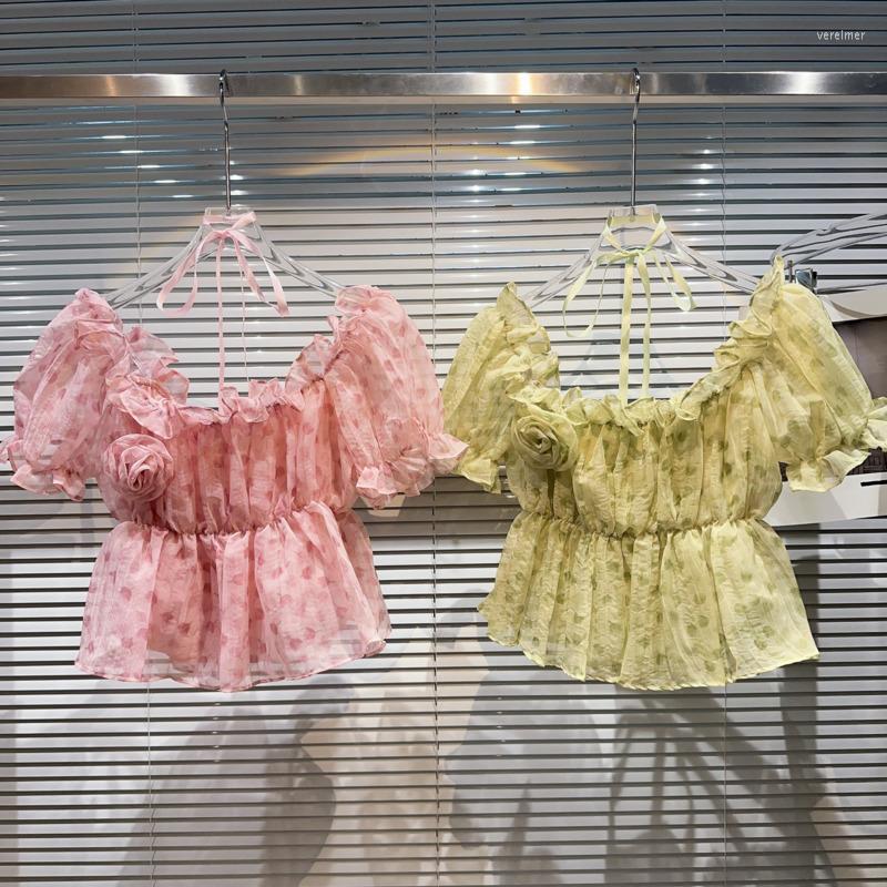 Women's Blouses BORVEMAYS Temperament Chiffon Shirt Chic 3D Flower Short Sleeve 2023 Summer Thin Elegant Women WZ2657, Pink
Women's Blouses BORVEMAYS Temperament Chiffon Shirt Chic 3D Flower Short Sleeve 2023 Summer Thin Elegant Women WZ2657, Pink