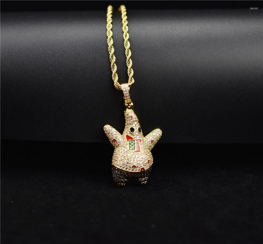 Pendant Necklaces Out Cubic Zircon Cartoon Necklace Men With Rope Chain Hip Hop Gold Color Charm Gift Jewelry For Women
Pendant Necklaces Out Cubic Zircon Cartoon Necklace Men With Rope Chain Hip Hop Gold Color Charm Gift Jewelry For Women