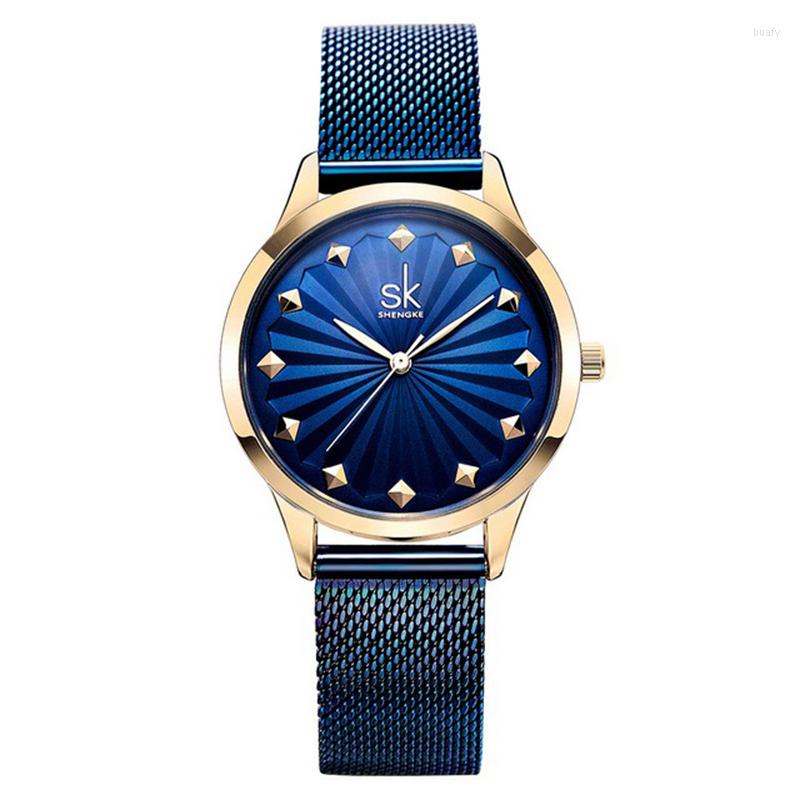 Wristwatches Shengke Wristwatch Women SK0081 Stainless Steel Quartz Watches Bracelet Clock Relogio Feminino 2023 SK Luxury Ladies, Blue
Wristwatches Shengke Wristwatch Women SK0081 Stainless Steel Quartz Watches Bracelet Clock Relogio Feminino 2023 SK Luxury Ladies, Blue