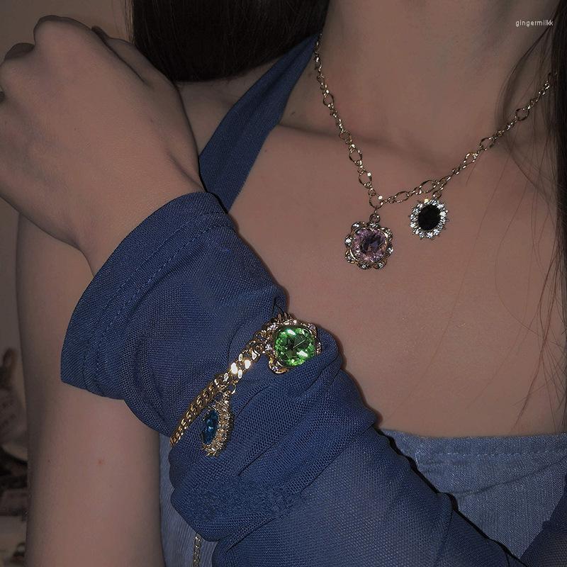 Chains YOUNGX Y2K Luxury Square Crystal Pendant Necklace 2023 Punk Fashion Colorful Rhinestone Charm Bracelets For Women Jewelry Set
Chains YOUNGX Y2K Luxury Square Crystal Pendant Necklace 2023 Punk Fashion Colorful Rhinestone Charm Bracelets For Women Jewelry Set