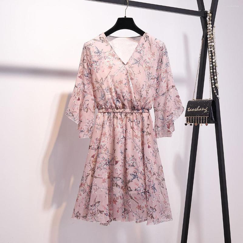 Casual Dresses Summer Sweet V-neck Fairy Floral Print Mididress Elastic Waist Ruffles Sleeve Chiffon Slim Dress Cottagecore Clothes For, Green
Casual Dresses Summer Sweet V-neck Fairy Floral Print Mididress Elastic Waist Ruffles Sleeve Chiffon Slim Dress Cottagecore Clothes For, Green
