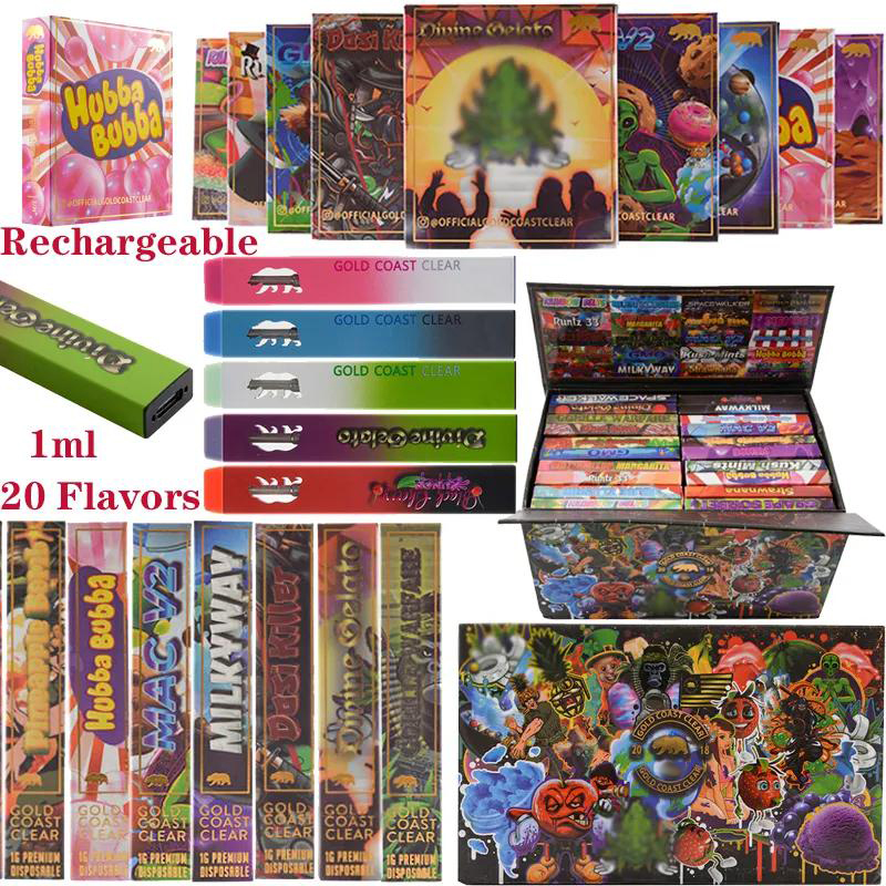 Gold Coast Clear 2ND E Cigarettes Rechargeable Disposable Vape Pen 1ML 20 Flavors Glass Tank Thick Oil Cartridges 280mAh Vapes Carts Vaporizer Type C
Gold Coast Clear 2ND E Cigarettes Rechargeable Disposable Vape Pen 1ML 20 Flavors Glass Tank Thick Oil Cartridges 280mAh Vapes Carts Vaporizer Type C