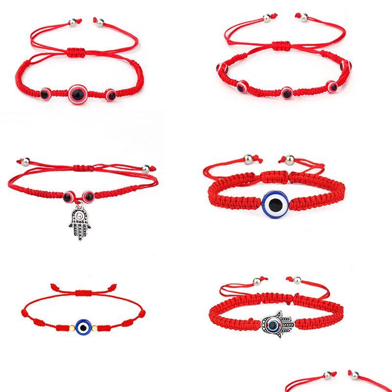 Charm Bracelets 14 Styles Handmade Red String Bracelet For Women Men Evil Turkish Eye Friendship Jewelry Adjustable Drop Delivery Dhe16
Charm Bracelets 14 Styles Handmade Red String Bracelet For Women Men Evil Turkish Eye Friendship Jewelry Adjustable Drop Delivery Dhe16