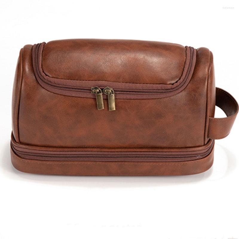 Cosmetic Bags Men Toiletry Bag Hanging Easy Clean Travel Portable With Hook Waterproof Bathroom Makeup Case Lightweight PU Leather, Brown
Cosmetic Bags Men Toiletry Bag Hanging Easy Clean Travel Portable With Hook Waterproof Bathroom Makeup Case Lightweight PU Leather, Brown