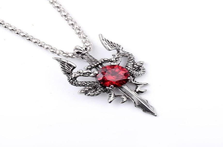 Men Dragon Guard Sword Pendant Necklace Stainless Steel Chains with Black Zircon Stone for Male Biker Vintage Fashion Jewelry Nice4334139
Men Dragon Guard Sword Pendant Necklace Stainless Steel Chains with Black Zircon Stone for Male Biker Vintage Fashion Jewelry Nice4334139