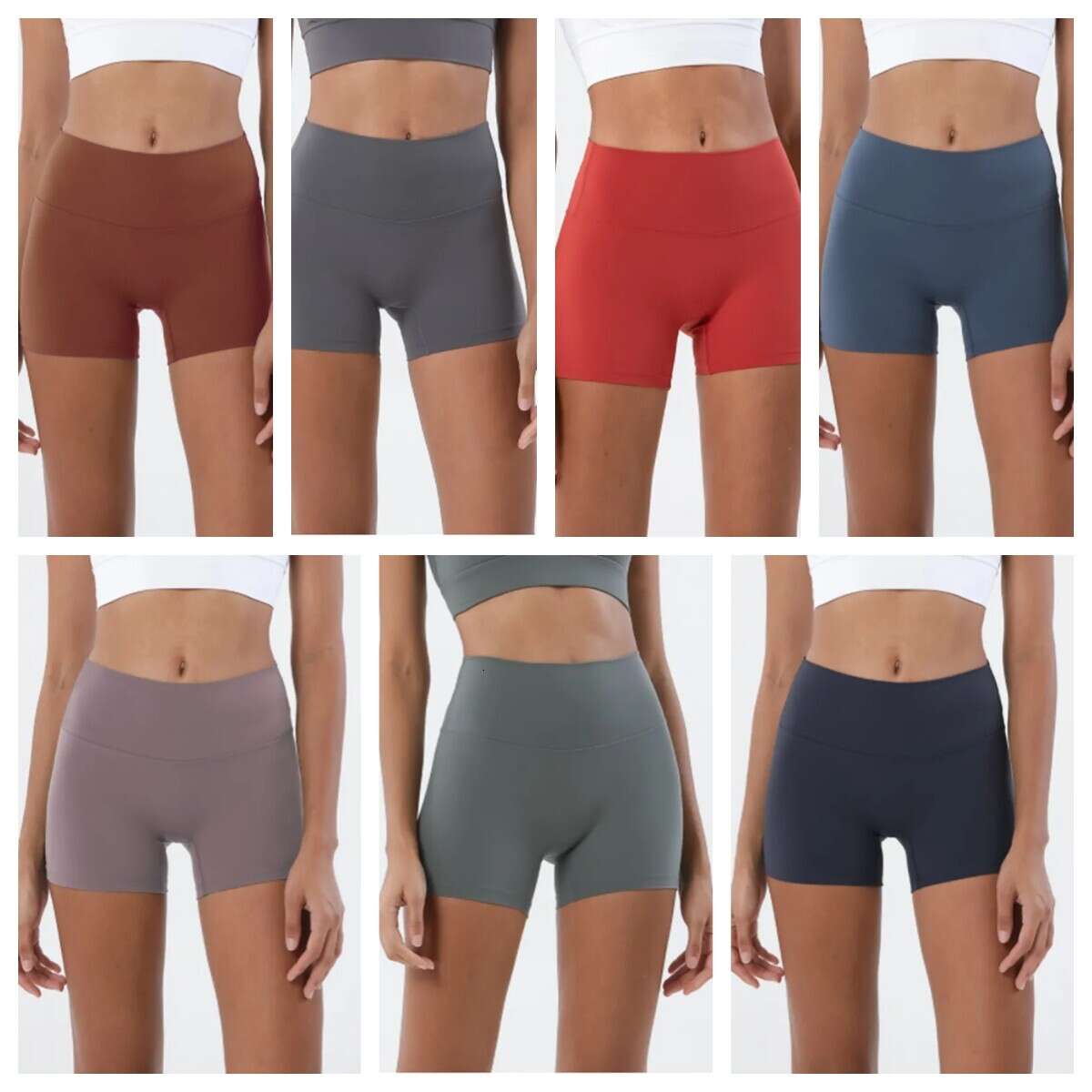 Align Lu-07 Women's Yoga Shorts Fiess Running Exercise Casual Breathable Quick-drying Slim Fit Slim Safety Pants, Black