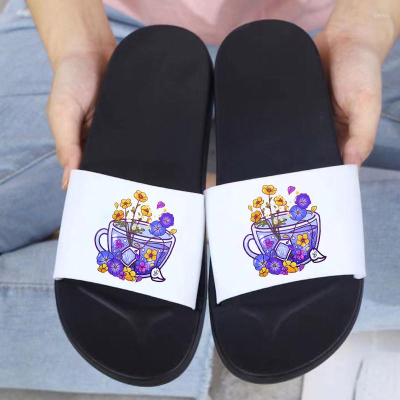 Slippers 2023 Purple Flower Print Fashion Women Indoor Floor Flat Shoes Eva Flip Flops Female Non-slip Bathroom Home Slipper, 6388
Slippers 2023 Purple Flower Print Fashion Women Indoor Floor Flat Shoes Eva Flip Flops Female Non-slip Bathroom Home Slipper, 6388