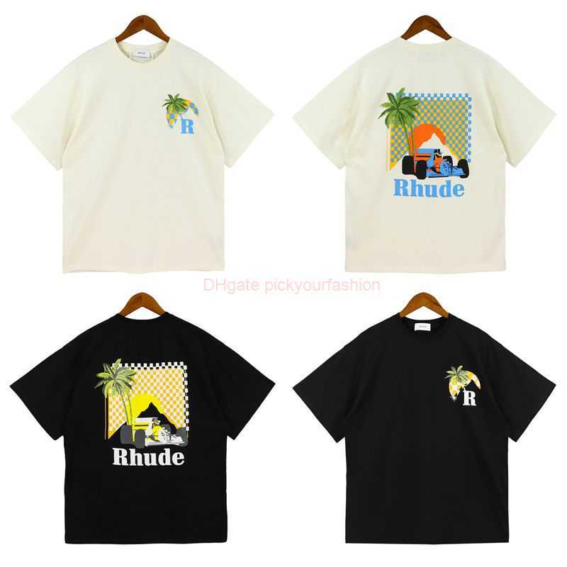 Designer Fashion Clothing Tees Tshirt American Rhude Coconut Tree Letter Print Casual Couple Niche Design Loose Round Neck Short Sleeved Tshirt Unisex Cotton Stree, Black
Designer Fashion Clothing Tees Tshirt American Rhude Coconut Tree Letter Print Casual Couple Niche Design Loose Round Neck Short Sleeved Tshirt Unisex Cotton Stree, Black