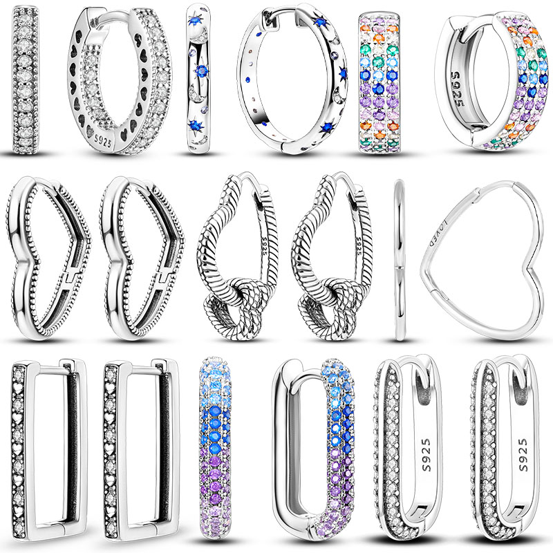 925 Sterling Silver 2023 Trend Hoop Earrings For Woman Round Pendientes Fashion Simple Jewelry Earring
925 Sterling Silver 2023 Trend Hoop Earrings For Woman Round Pendientes Fashion Simple Jewelry Earring