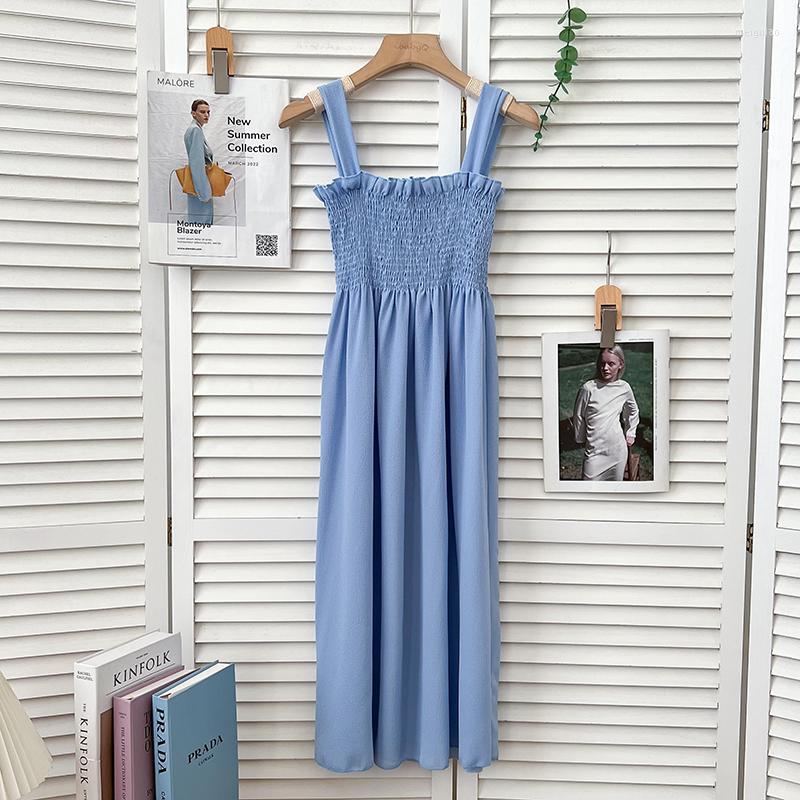 Casual Dresses Korean Fashion Solid For Women Summer Sweet Spaghetti Strap Dress Square Collar Agaric Edge Long Vestidos Drop, Black
Casual Dresses Korean Fashion Solid For Women Summer Sweet Spaghetti Strap Dress Square Collar Agaric Edge Long Vestidos Drop, Black