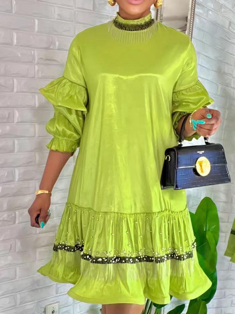 Ethnic Clothing 2023 Spring Midi Dress African For Women Sexy Daily Elegant Long A-line Dresses Beaded Ruffles Robe Femme Clothes
Ethnic Clothing 2023 Spring Midi Dress African For Women Sexy Daily Elegant Long A-line Dresses Beaded Ruffles Robe Femme Clothes