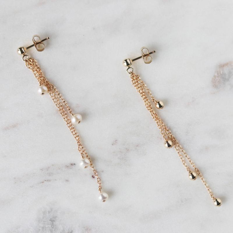 Dangle Earrings KBJW Original Design Trendy Stud Tassel For Women 2 Choices Pearl And Metal Beads Drop Long Silver/Gold Color
Dangle Earrings KBJW Original Design Trendy Stud Tassel For Women 2 Choices Pearl And Metal Beads Drop Long Silver/Gold Color