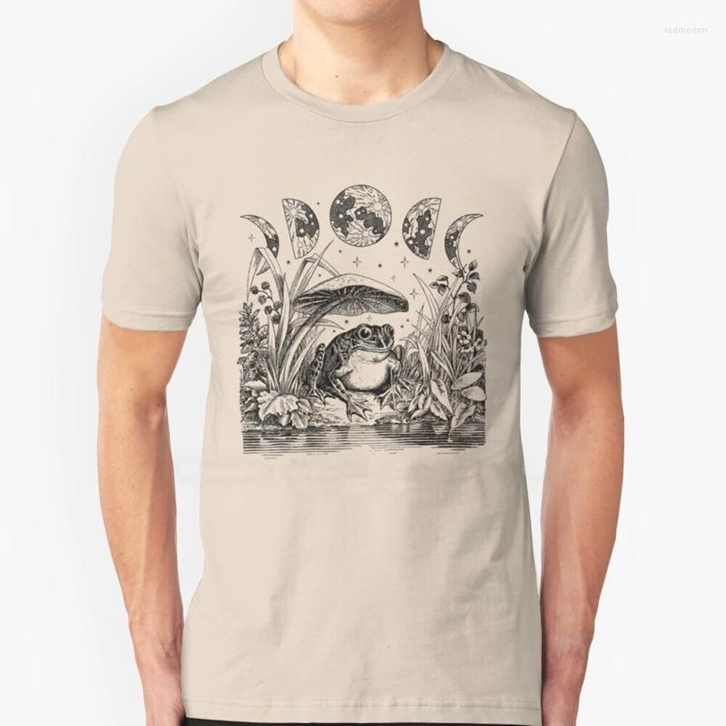Men's T Shirts Frog Sitting Being Sad Vintage Top Cute Cottagecore Aesthetic Mushroom Moon Witchy Shirt Summer Cotton Tees, White
Men's T Shirts Frog Sitting Being Sad Vintage Top Cute Cottagecore Aesthetic Mushroom Moon Witchy Shirt Summer Cotton Tees, White
