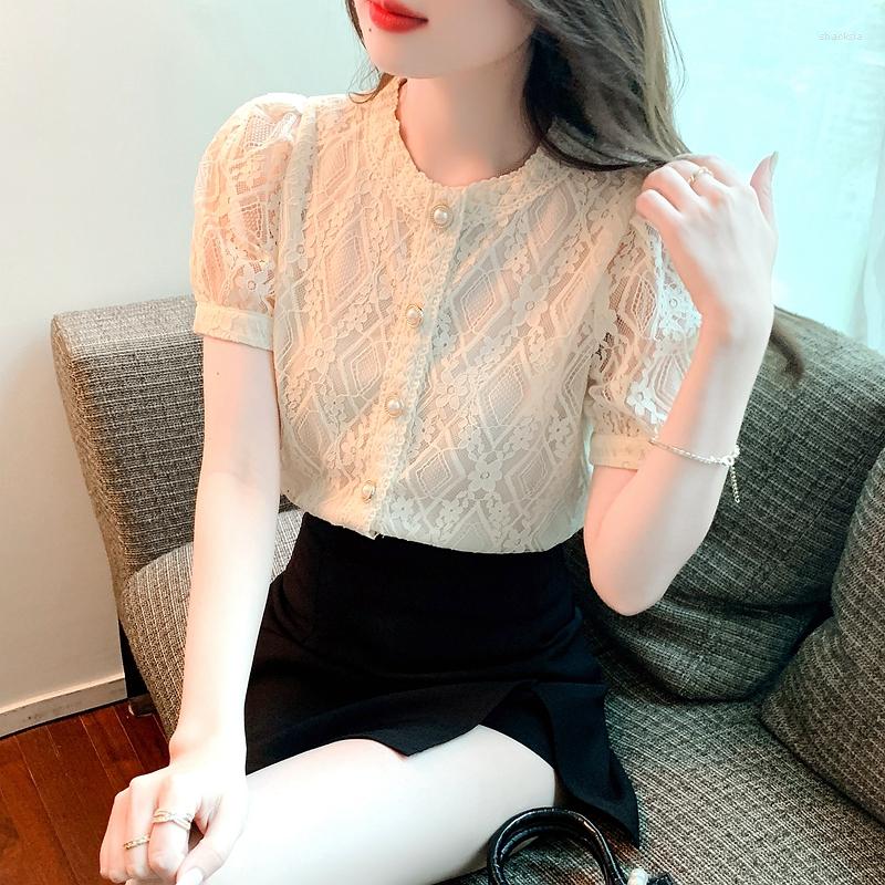 Women' Blouses Summer Women Short-Sleeved Western-Style Solid Color Bubble Sleeve Patchwork Round-Neck Shirt Tops Chemise Femme Blouse C166, Apricot
Women' Blouses Summer Women Short-Sleeved Western-Style Solid Color Bubble Sleeve Patchwork Round-Neck Shirt Tops Chemise Femme Blouse C166, Apricot