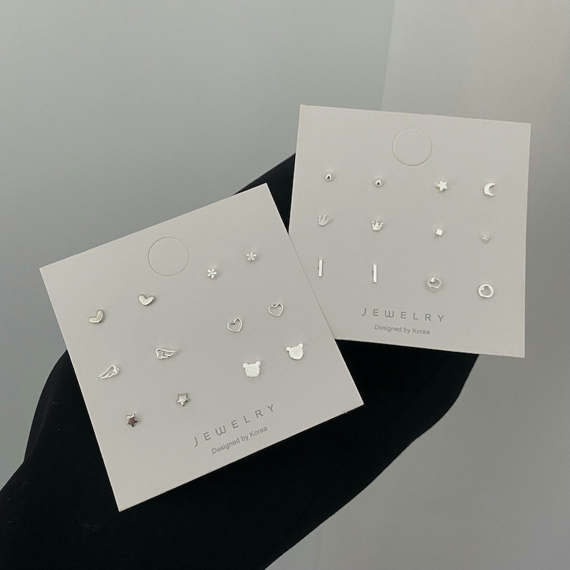 S925 Sterling Silver Needle Simple Hollow out Mini Heart Wing Stud Earrings Set for Women Girls Silver Color Earrings Jewelry
S925 Sterling Silver Needle Simple Hollow out Mini Heart Wing Stud Earrings Set for Women Girls Silver Color Earrings Jewelry